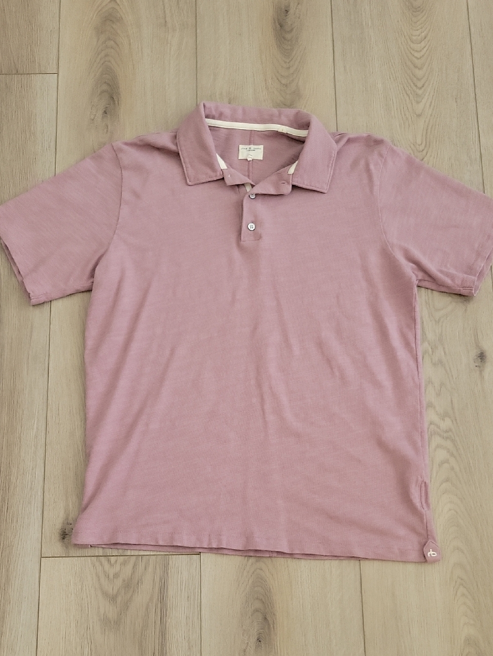 rag & bone Men’s Polo Shirt in Dusty Rose